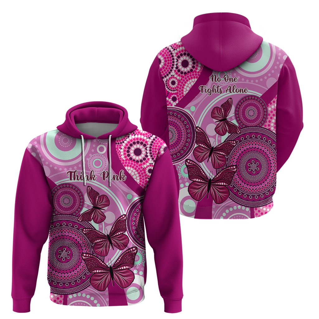 australia-breast-cancer-hoodie-indigenous-butterfly-no-one-fights-alone