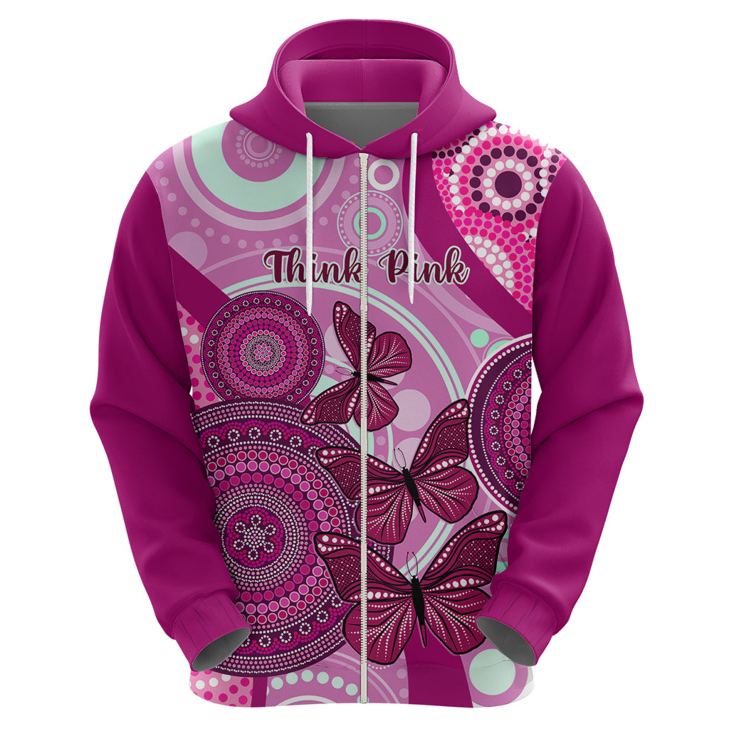 australia-breast-cancer-hoodie-indigenous-butterfly-no-one-fights-alone