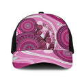 Australia Breast Cancer Mesh Trucker Cap Indigenous Butterfly No One Fights Alone - Aussie Hoodie