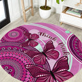 australia-breast-cancer-round-carpet-indigenous-butterfly-no-one-fights-alone