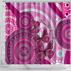 australia-breast-cancer-shower-curtain-indigenous-butterfly-no-one-fights-alone