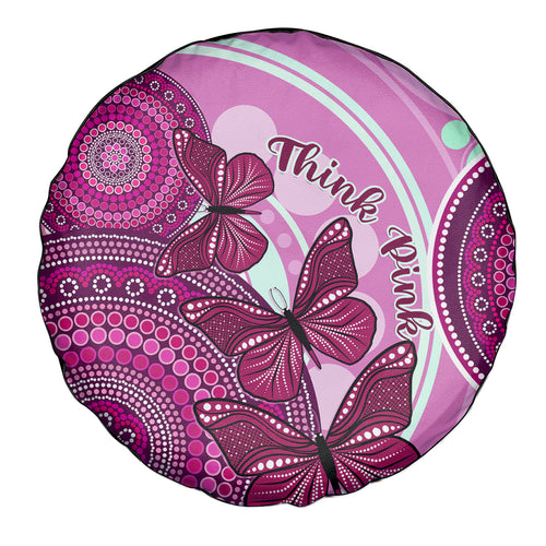 australia-breast-cancer-spare-tire-cover-indigenous-butterfly-no-one-fights-alone