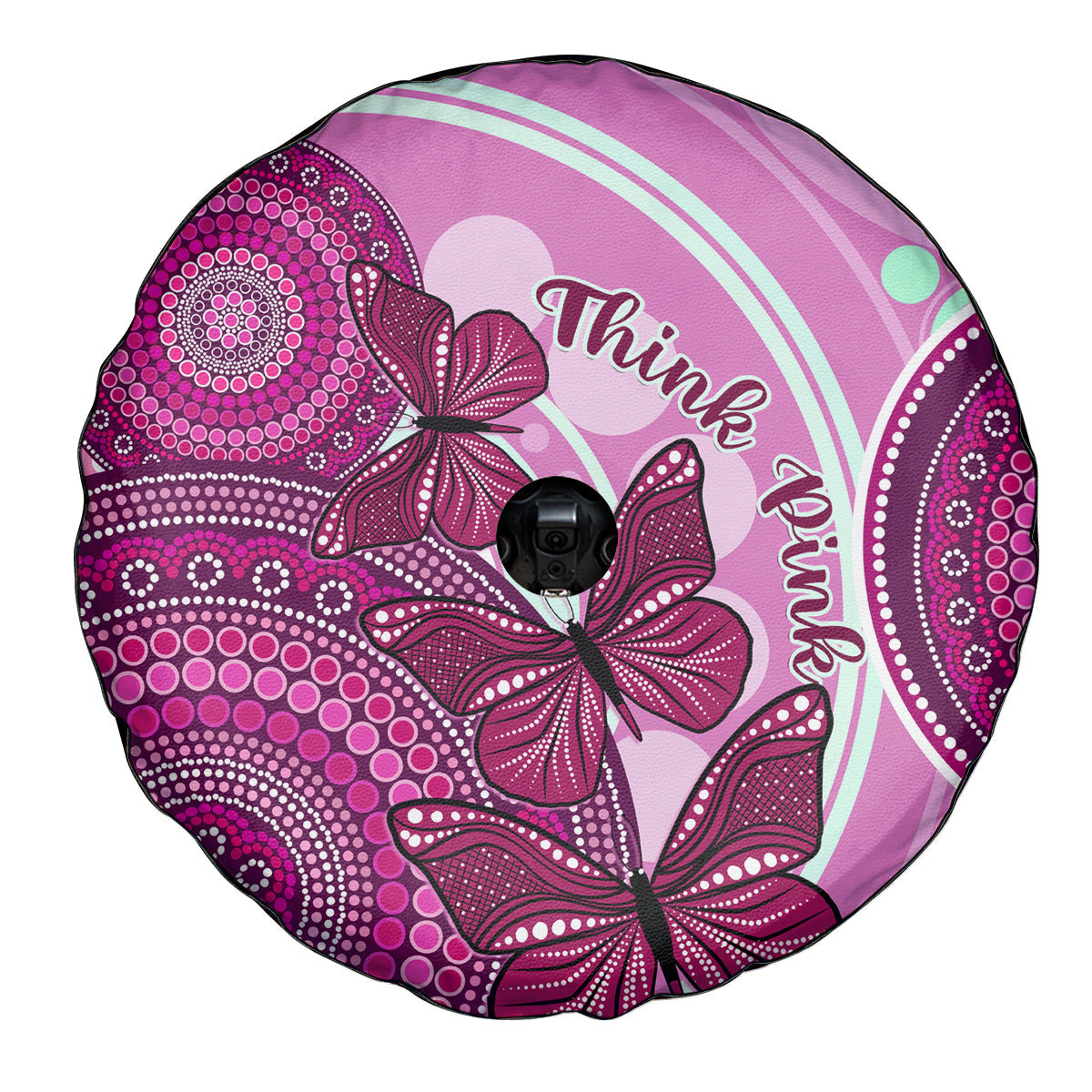 australia-breast-cancer-spare-tire-cover-indigenous-butterfly-no-one-fights-alone