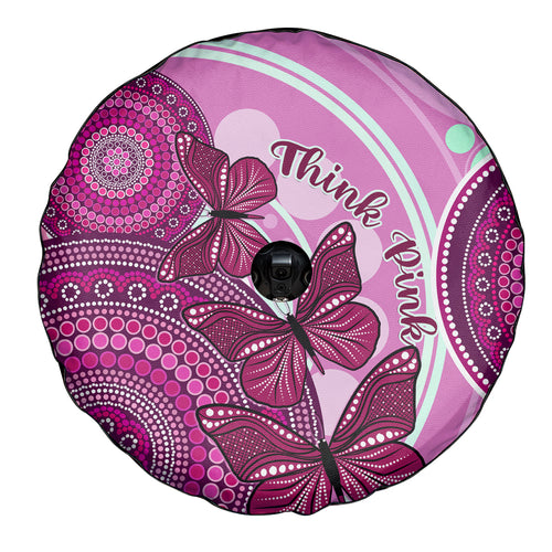 australia-breast-cancer-spare-tire-cover-indigenous-butterfly-no-one-fights-alone