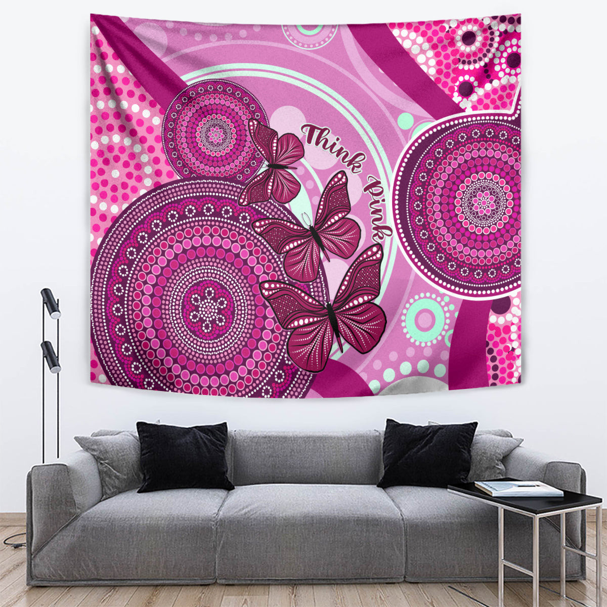 australia-breast-cancer-tapestry-indigenous-butterfly-no-one-fights-alone