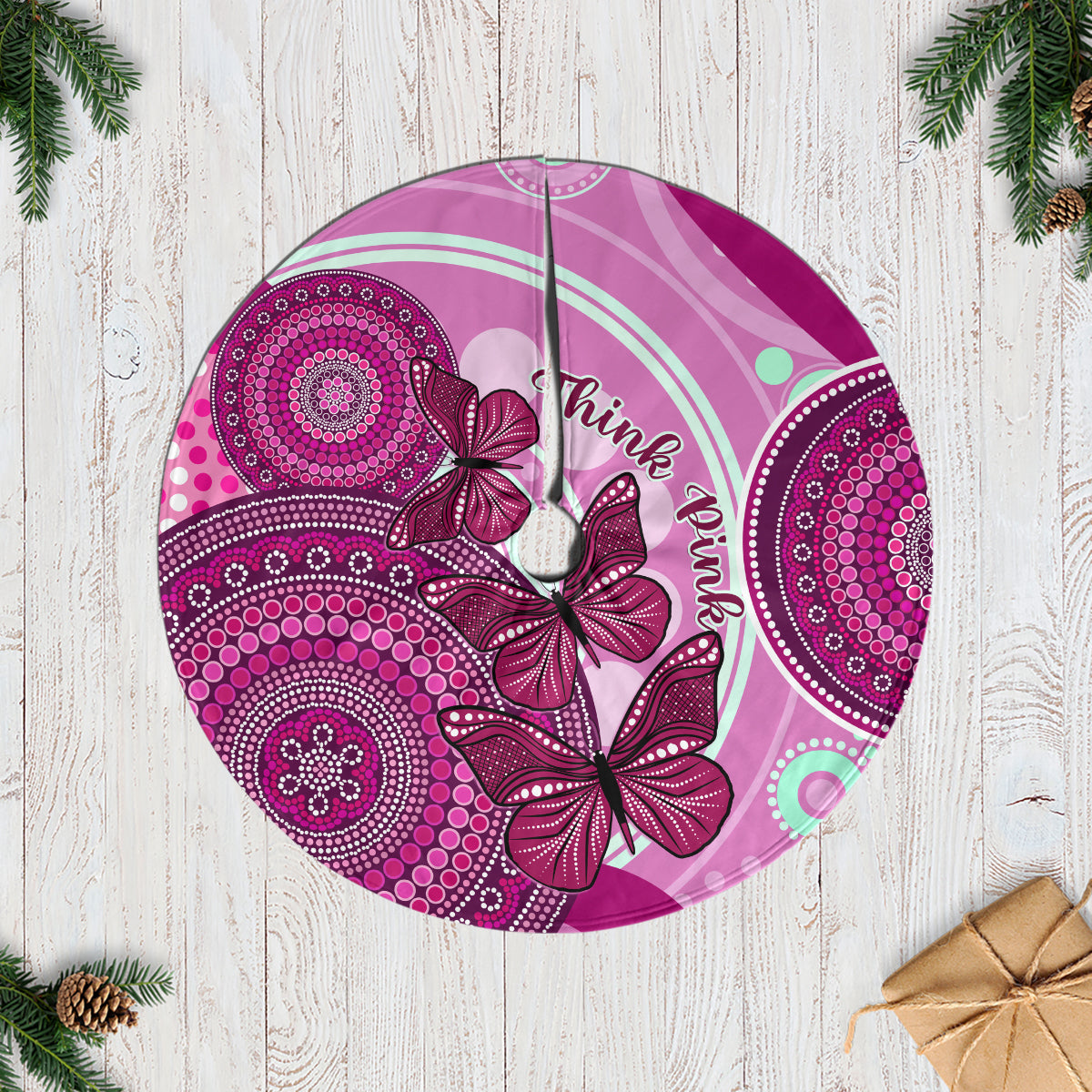 australia-breast-cancer-tree-skirt-indigenous-butterfly-no-one-fights-alone