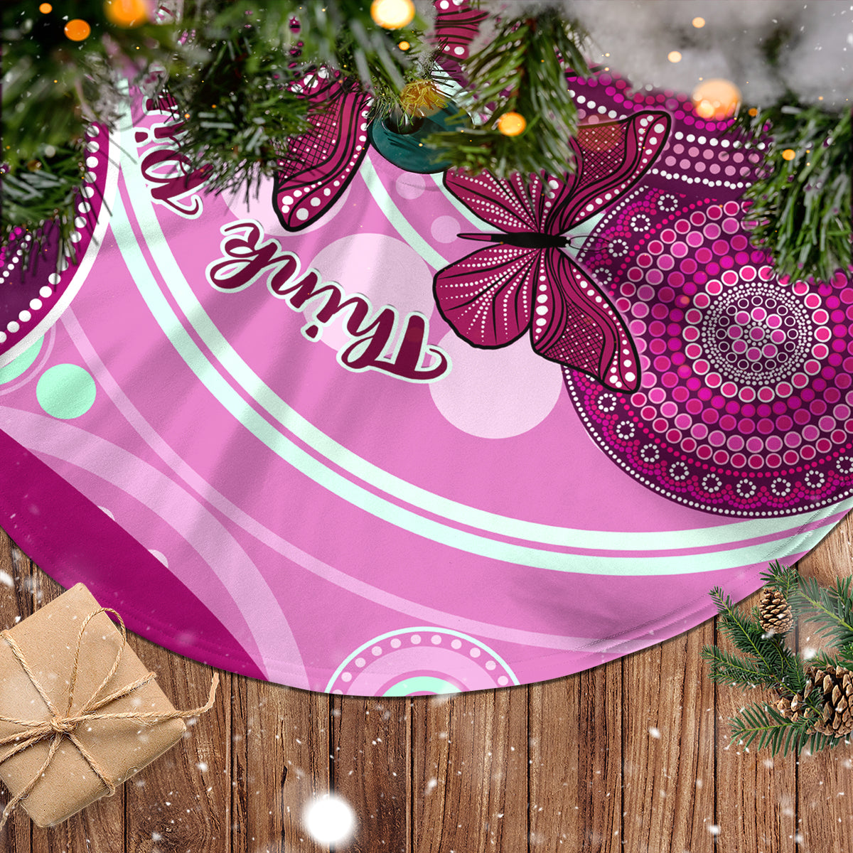 australia-breast-cancer-tree-skirt-indigenous-butterfly-no-one-fights-alone