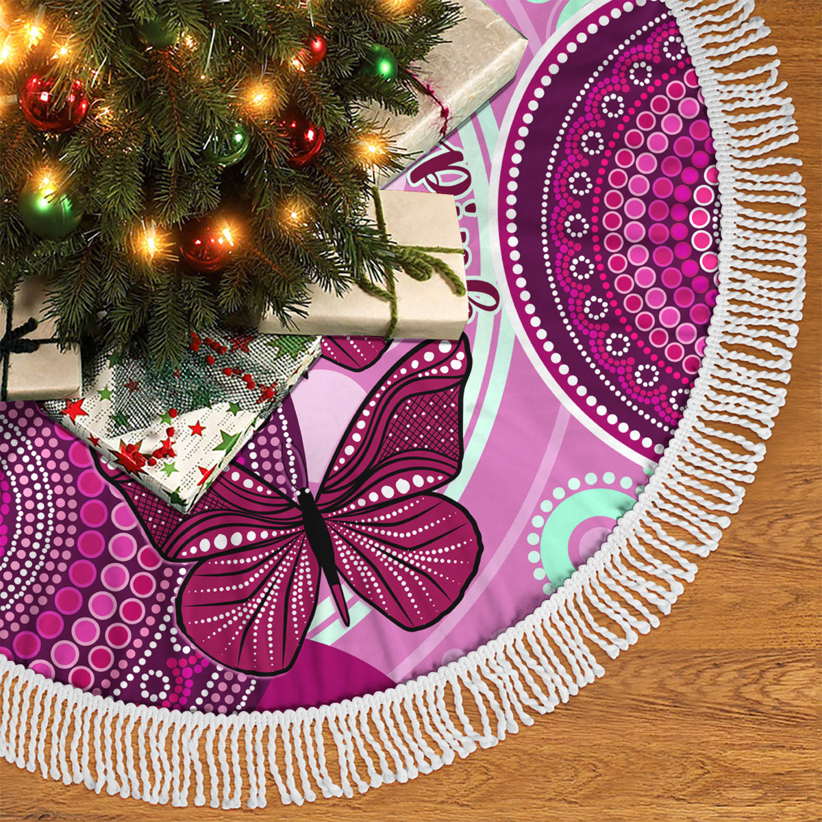 australia-breast-cancer-tree-skirt-indigenous-butterfly-no-one-fights-alone
