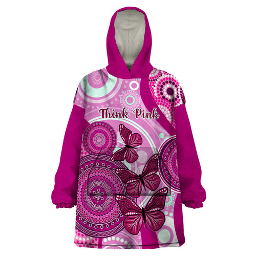 australia-breast-cancer-wearable-blanket-hoodie-indigenous-butterfly-no-one-fights-alone