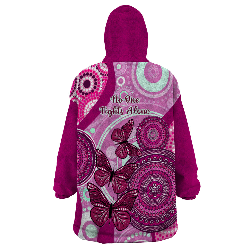 australia-breast-cancer-wearable-blanket-hoodie-indigenous-butterfly-no-one-fights-alone