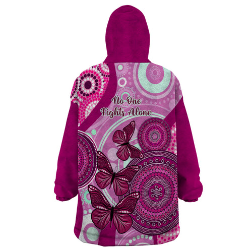 australia-breast-cancer-wearable-blanket-hoodie-indigenous-butterfly-no-one-fights-alone