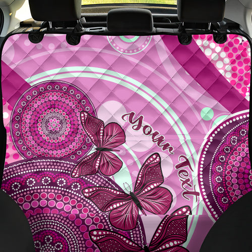 personalised-australia-breast-cancer-back-car-seat-cover-indigenous-butterfly-no-one-fights-alone