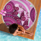 personalised-australia-breast-cancer-beach-blanket-indigenous-butterfly-no-one-fights-alone