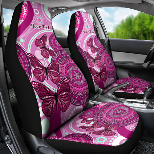 personalised-australia-breast-cancer-car-seat-cover-indigenous-butterfly-no-one-fights-alone