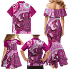 personalised-australia-breast-cancer-family-matching-mermaid-dress-and-hawaiian-shirt-indigenous-butterfly-no-one-fights-alone