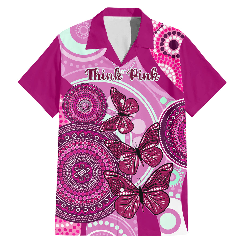 personalised-australia-breast-cancer-family-matching-mermaid-dress-and-hawaiian-shirt-indigenous-butterfly-no-one-fights-alone