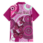 personalised-australia-breast-cancer-family-matching-mermaid-dress-and-hawaiian-shirt-indigenous-butterfly-no-one-fights-alone