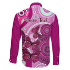 personalised-australia-breast-cancer-family-matching-mermaid-dress-and-hawaiian-shirt-indigenous-butterfly-no-one-fights-alone