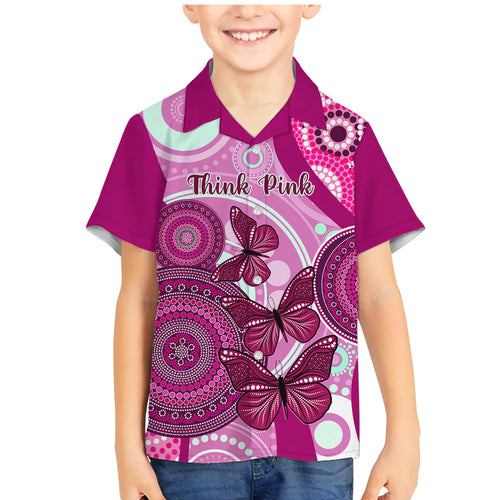 personalised-australia-breast-cancer-family-matching-mermaid-dress-and-hawaiian-shirt-indigenous-butterfly-no-one-fights-alone