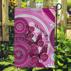 personalised-australia-breast-cancer-garden-flag-indigenous-butterfly-no-one-fights-alone