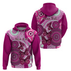 personalised-australia-breast-cancer-hoodie-indigenous-butterfly-no-one-fights-alone
