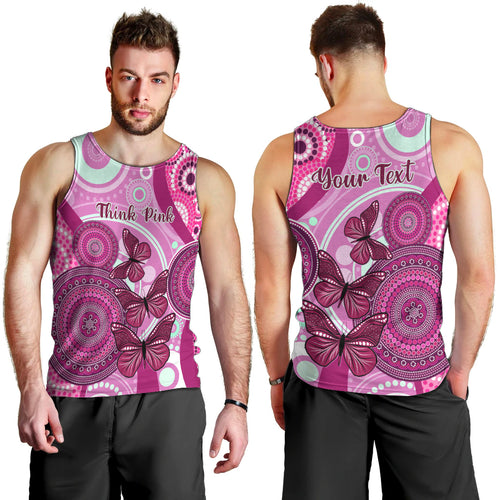 personalised-australia-breast-cancer-men-tank-top-indigenous-butterfly-no-one-fights-alone