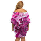 personalised-australia-breast-cancer-off-shoulder-short-dress-indigenous-butterfly-no-one-fights-alone