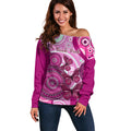 personalised-australia-breast-cancer-off-shoulder-sweater-indigenous-butterfly-no-one-fights-alone