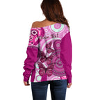 personalised-australia-breast-cancer-off-shoulder-sweater-indigenous-butterfly-no-one-fights-alone