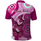 personalised-australia-breast-cancer-polo-shirt-indigenous-butterfly-no-one-fights-alone
