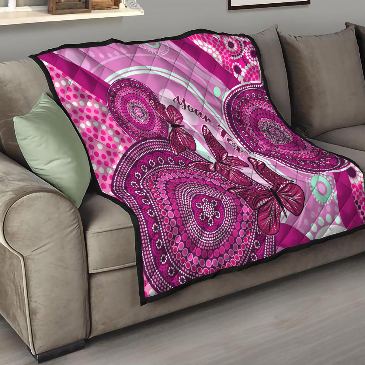 personalised-australia-breast-cancer-quilt-indigenous-butterfly-no-one-fights-alone