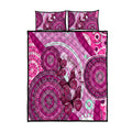 personalised-australia-breast-cancer-quilt-bed-set-indigenous-butterfly-no-one-fights-alone