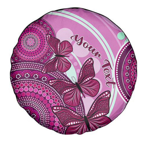 personalised-australia-breast-cancer-spare-tire-cover-indigenous-butterfly-no-one-fights-alone