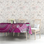 personalised-australia-breast-cancer-tablecloth-indigenous-butterfly-no-one-fights-alone