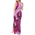 personalised-australia-breast-cancer-tank-maxi-dress-indigenous-butterfly-no-one-fights-alone