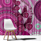 personalised-australia-breast-cancer-window-curtain-indigenous-butterfly-no-one-fights-alone