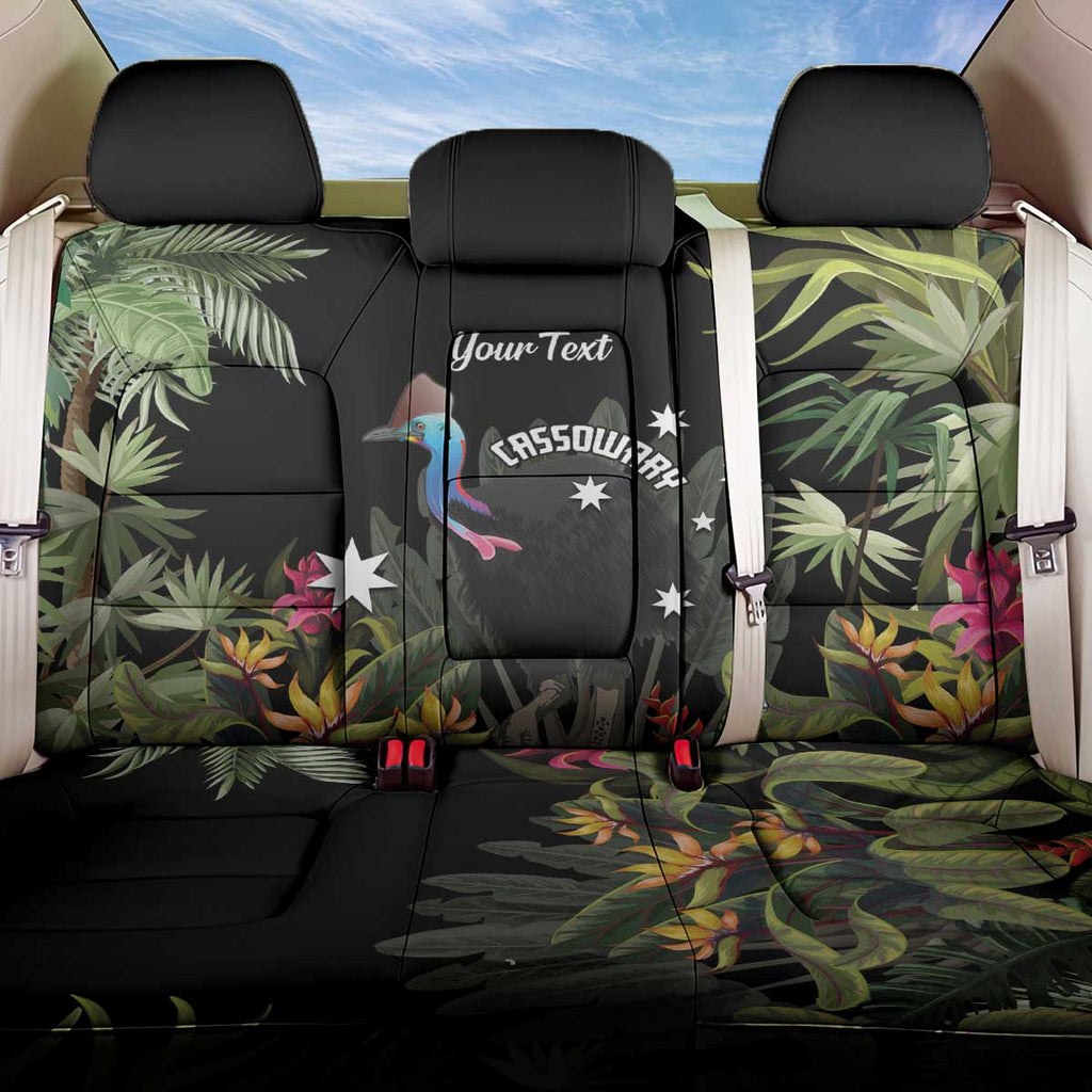 Personalised Australia Cassowary Back Car Seat Cover Dinosaur Bird - Rainforest Vibes