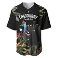 Personalised Australia Cassowary Baseball Jersey Dinosaur Bird - Rainforest Vibes