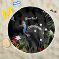 Personalised Australia Cassowary Beach Blanket Dinosaur Bird - Rainforest Vibes
