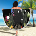 Personalised Australia Cassowary Beach Blanket Dinosaur Bird - Rainforest Vibes