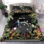 Personalised Australia Cassowary Bedding Set Dinosaur Bird - Rainforest Vibes