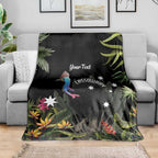 Personalised Australia Cassowary Blanket Dinosaur Bird - Rainforest Vibes