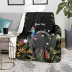 Personalised Australia Cassowary Blanket Dinosaur Bird - Rainforest Vibes