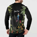 Personalised Australia Cassowary Button Sweatshirt Dinosaur Bird - Rainforest Vibes