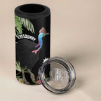 Personalised Australia Cassowary 4 in 1 Can Cooler Tumbler Dinosaur Bird - Rainforest Vibes