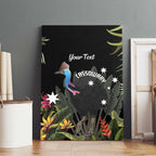 Personalised Australia Cassowary Canvas Wall Art Dinosaur Bird - Rainforest Vibes