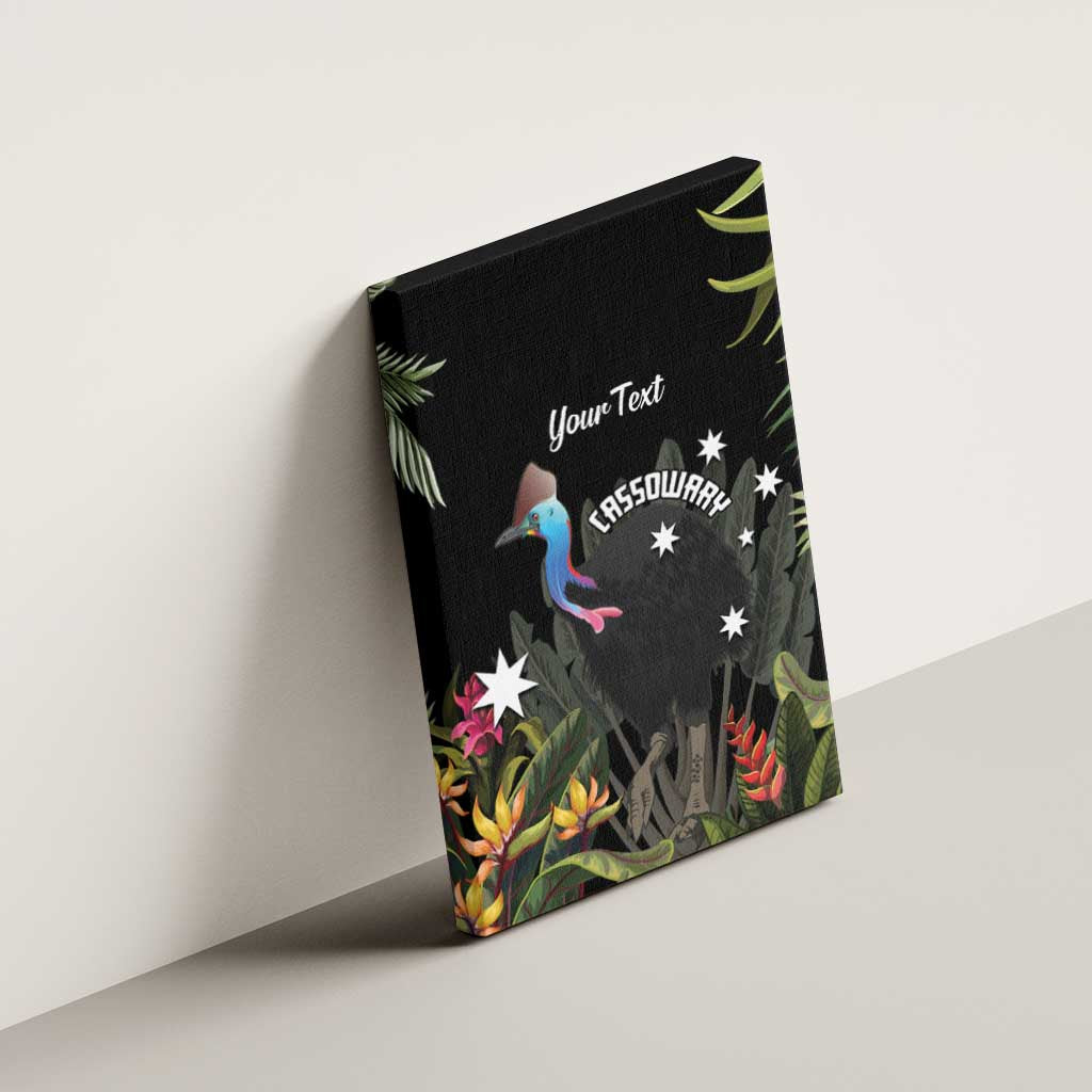 Personalised Australia Cassowary Canvas Wall Art Dinosaur Bird - Rainforest Vibes