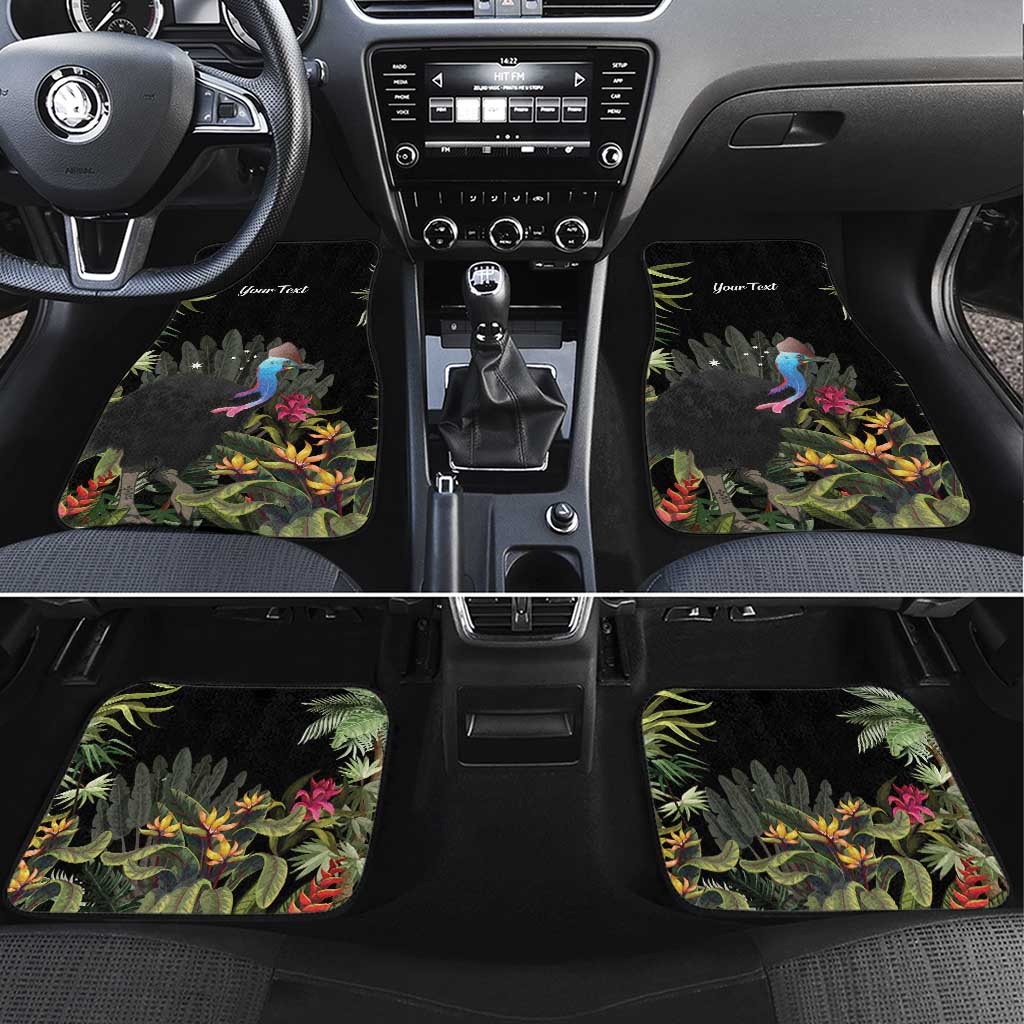 Personalised Australia Cassowary Car Mats Dinosaur Bird - Rainforest Vibes