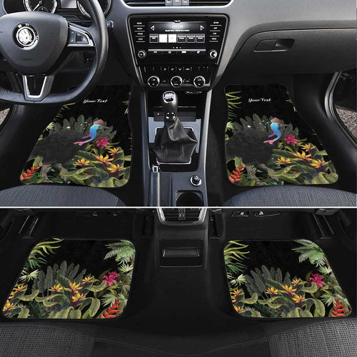 Personalised Australia Cassowary Car Mats Dinosaur Bird - Rainforest Vibes