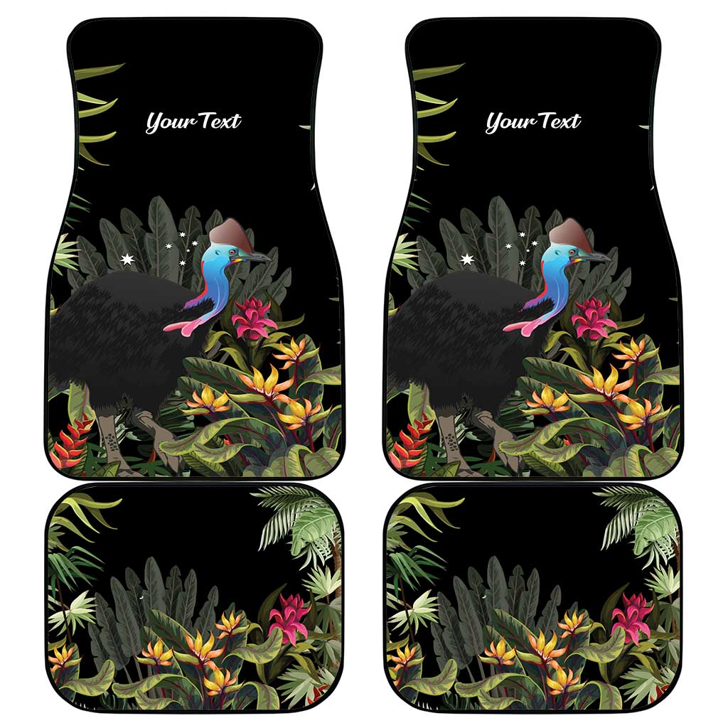 Personalised Australia Cassowary Car Mats Dinosaur Bird - Rainforest Vibes